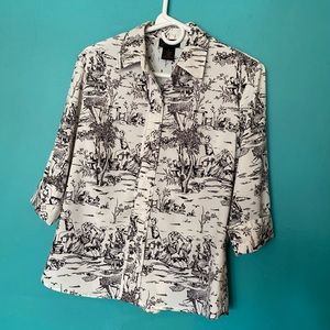 Milano Toile Print Blouse S
